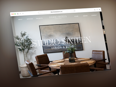 Studio Sixteen - Interior Design & Renovation Studio Website branding design website design website development