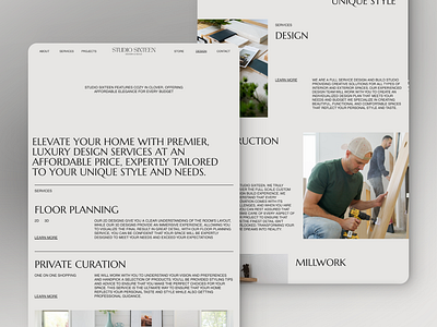 Studio Sixteen - Interior Design & Renovation Studio Website branding design graphic design responsive website design website development