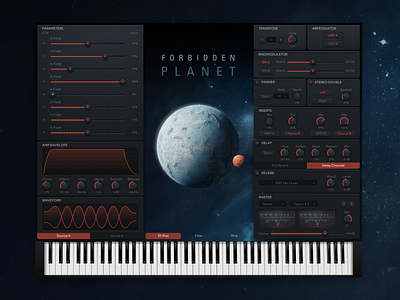 East West Sounds - Forbidden Planet artwork audio audio plugin gui ui vst vst plugin