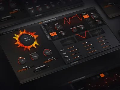 Heavyocity - Distortion Designer 3d artwork audio audio plugin gui kontakt library plugin ui vst plugin