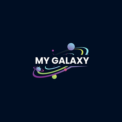 My Galaxy Logo Design | Modern Logo Design 2024 logo design 3d animation branding galaxy logo design graphic design logo logo design modern motion graphics new logo design ui update logo design