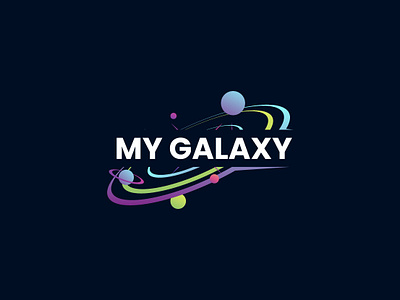 My Galaxy Logo Design | Modern Logo Design 2024 logo design 3d animation branding galaxy logo design graphic design logo logo design modern motion graphics new logo design ui update logo design