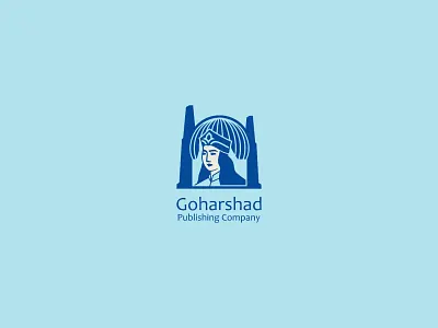 Goharshad logo design afghan arabic logo blue branding calligraphy design designer dubai emirates graphic design iran logo logo design logotype muscat oman usa use woman