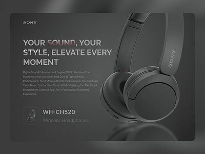 Headphone Landing Page Design airbut eirphone headphone headpone landing page design hero section landing page special gift webpage website wireless headphone ui design