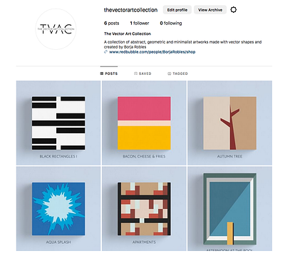 The Vector Art Collection abstract art canvas decor digital art instagram minimalism minimalist paintings prints vector vectors
