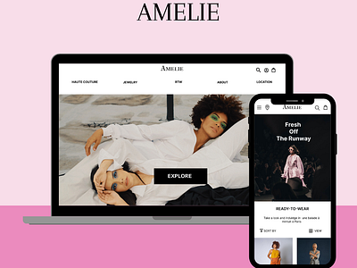 Luxury Fashion E-Commerce Design design feedback ui ux web design