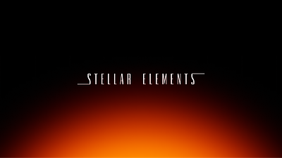Stellar Elements logo retro space