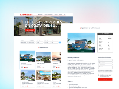Kazan property website responsive web ui web design