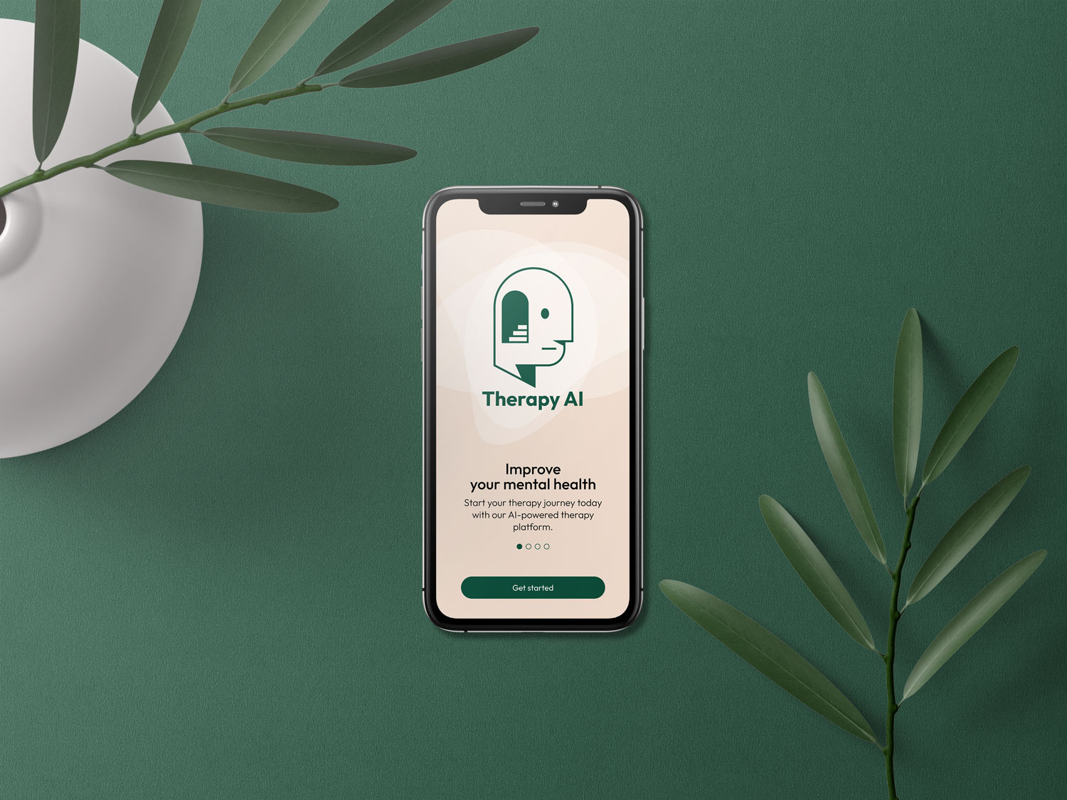 Therapy app splash page app splash