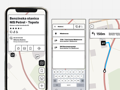 GDK? - Public toilet finder App app design interface ui ux