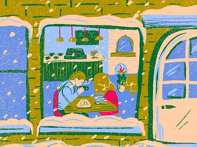 winter coffee shop christmas coffee coffee shop cozy read snow winter