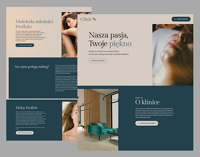 Landing page for medical clinic design ui ux website