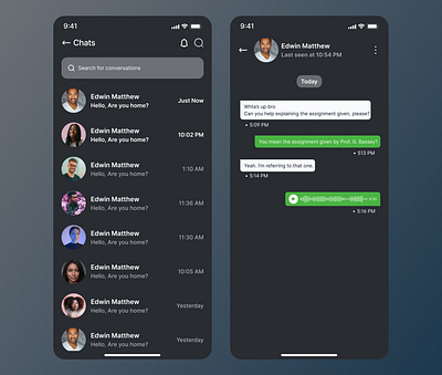 Direct Message chat chat box design direct direct message figma hng media message mms sms social text ui