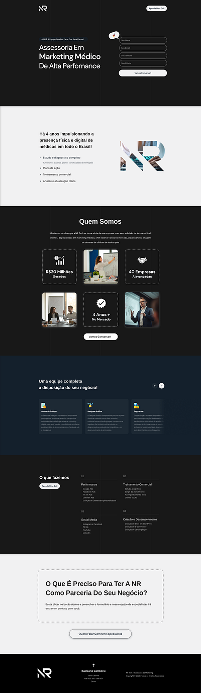 Marketing Agency Landing Page - Minimalist landing page ui