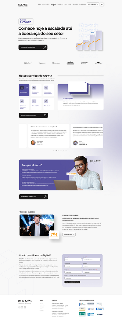 Marketing Agency Landing Page landing page ui