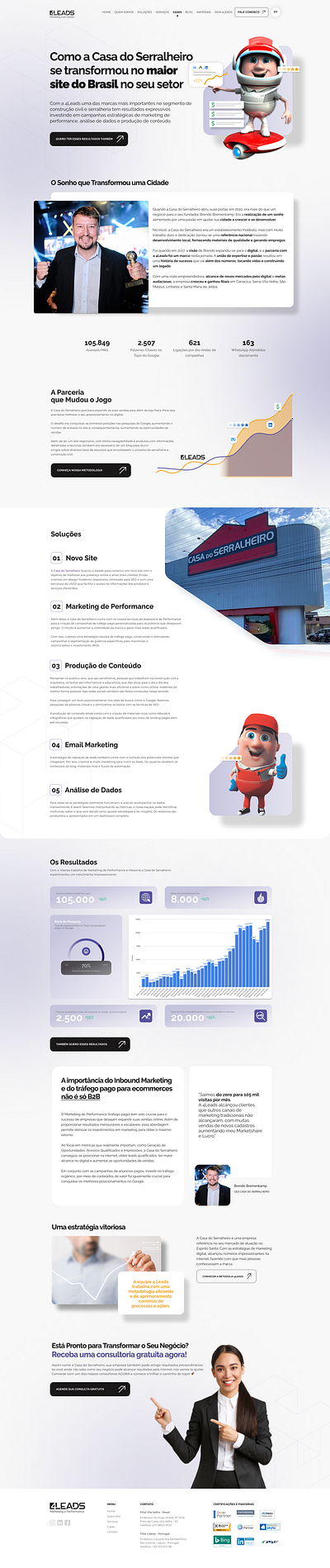 Study Case - Marketing Agency - Landing Page landing page ui