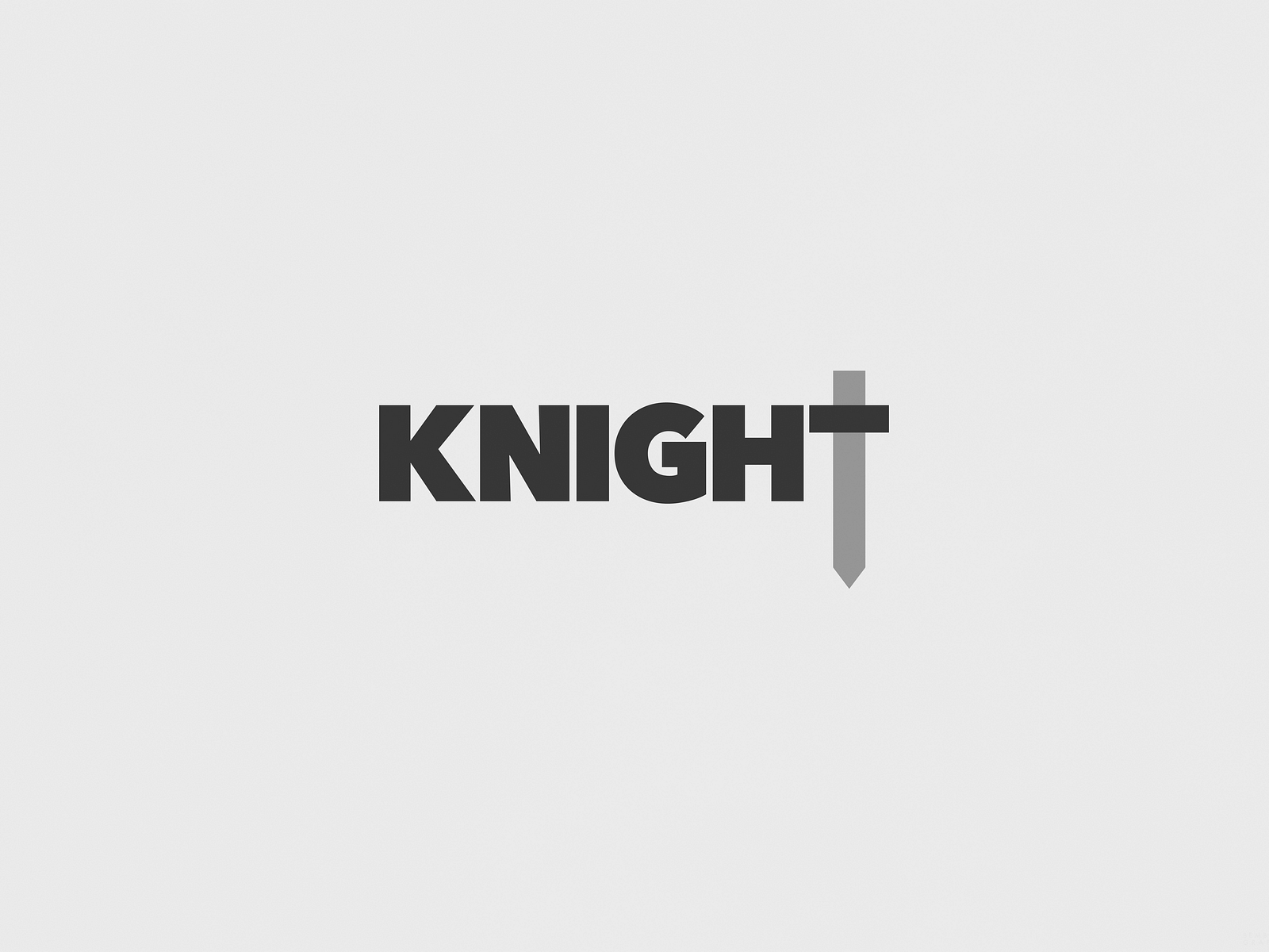 Knight | Typographical Poster by Karl Bembridge on Dribbble