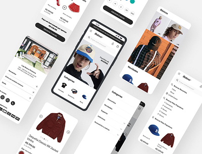 Website for e-commerce brand app brand cloth clothes design e commerce ecommerce figma graphic design mobile mockup modern shopify store ui uiux ux web design webflow website