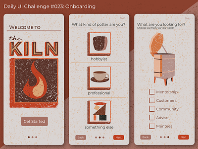 Daily UI #023: Onboarding branding ceramics daily ui design figma graphic design ui