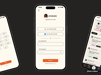Blog App (Upgrade) animation blog branding idea mobile podcast reading app story story app ui uiux