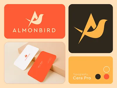 Branding Design almond bird bird logo brand identity brandidentity branding brandrecognition business card business logo creativedesign design graphic design logo logo design logo identity logobranding logodesign minimal logo visual visual identity