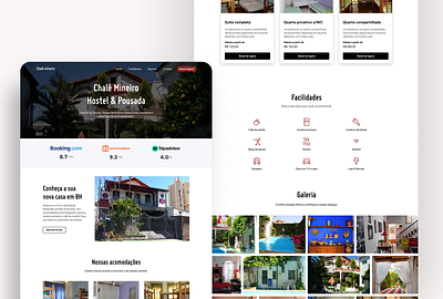 Webflow design for a hostel website accomodation figma graphic design hostel hotel travel travelling ui ux visual design web webdesign webflow website