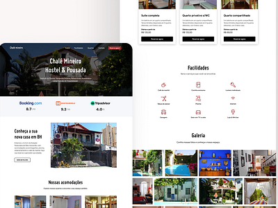 Webflow design for a hostel website accomodation figma graphic design hostel hotel travel travelling ui ux visual design web webdesign webflow website