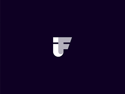 IF - Letter Initial Icon gradient grid if initial letter minimal mixed pro