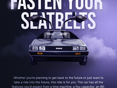 10x Design Challenge: Time Travel 10x designers ad advertisement back to the future composition poster time travel