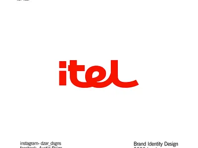 Rebranding design for Itel branding graphic design logo