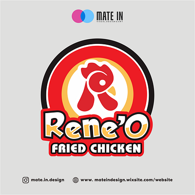 Rene'O Fried Chicken Brand Identity brand identity branding brochure brochure design design graphic design illustration logo logo design mockup packaging promotion promotion design ui