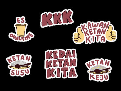 Kedai Ketan Kita Animated Stickers animation branding motion graphics ui