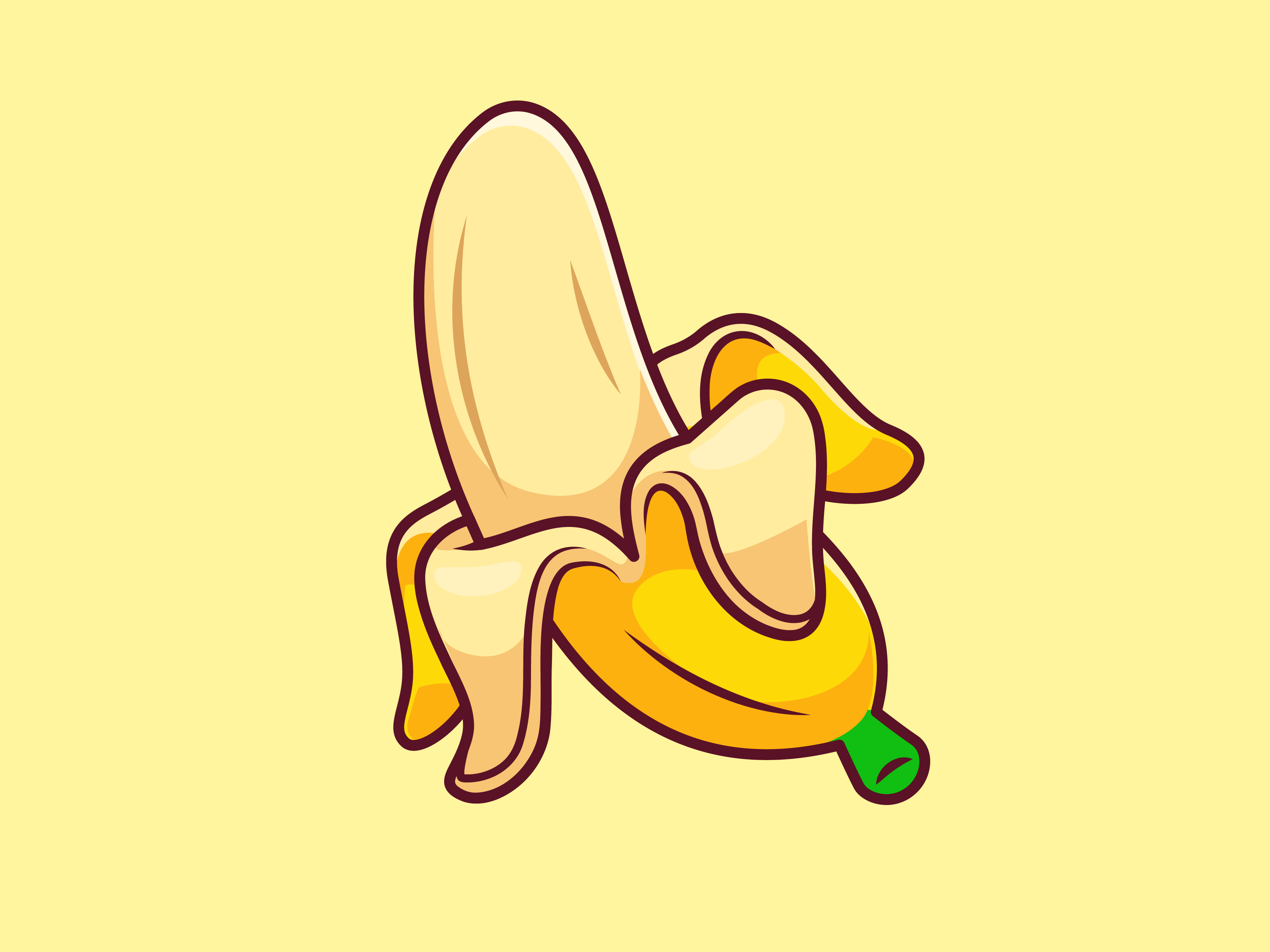 Banana 2D and 3D🍌 by catalyst on Dribbble