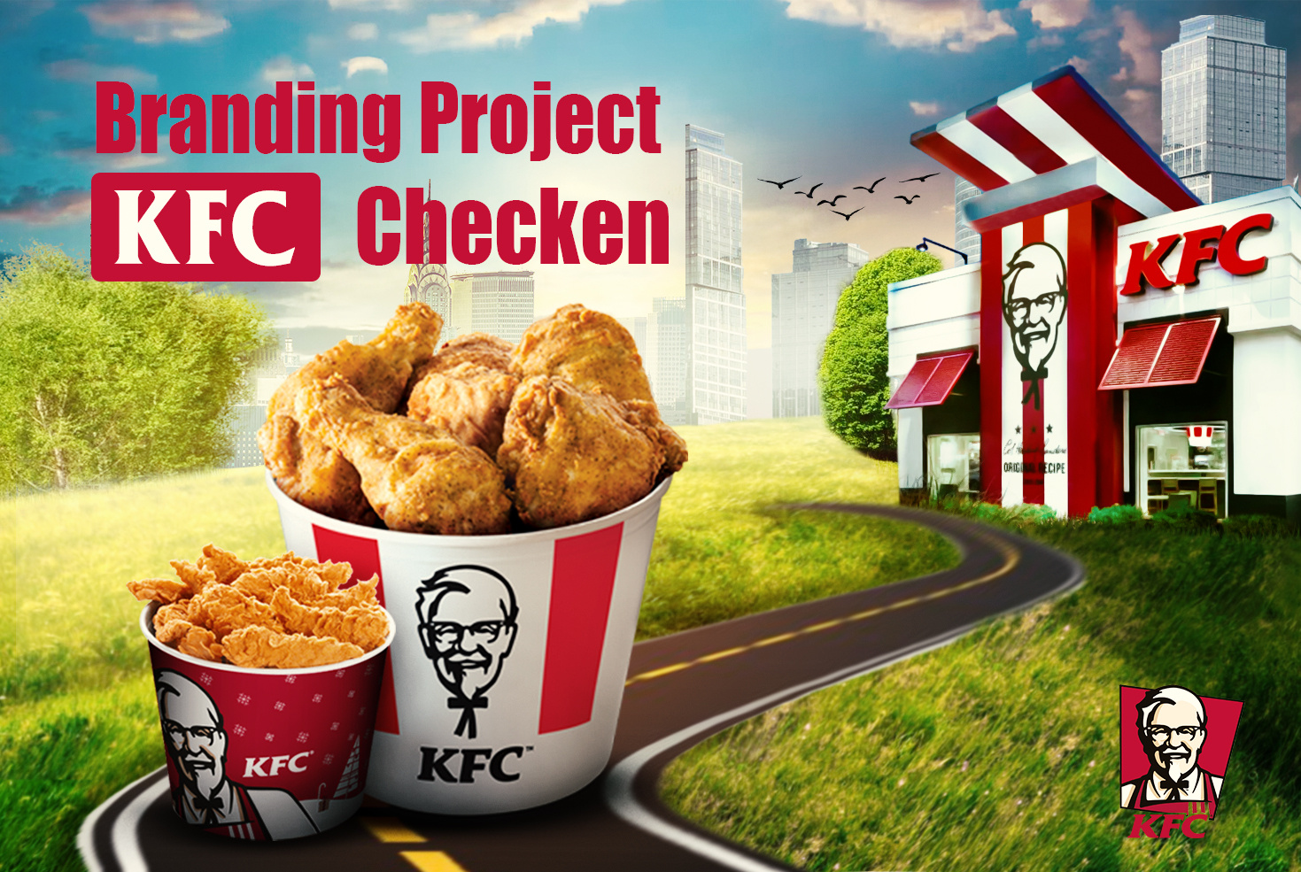Branding Project For KFC ads advertising banner brand identity brandingstrategy brandrefresh checken creative ads creativedirection fast food fastfooddesign food foodandbeveragedesign graphicdesign icondesign kfc marketing photoshop social media post visual identity