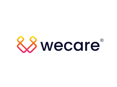 wecare logo design brand identity branding design graphic design illustration logo typography ui ux vector wordmark