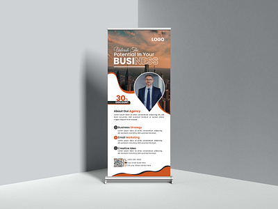 Modern Banner Template Design. banner creative design graphic design modern pull up roll up roll up banner