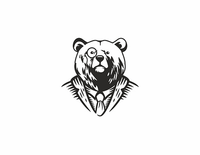 Bear branding graphic design logo