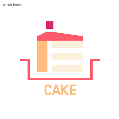 Cake logo graphic design logo motion graphics