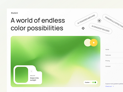 Gradient Picker colorful desktop futuristic gradient gradient picker graphic design green modern ui uidesign uiux