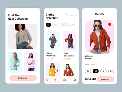 Clothing App Design branding clothing clothing app dashboard design ecommerce ecommerce app fashion home page mobail app online store shein street style style uiux