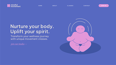 Wellness Studio Brand brand design branding calming fitness graphic design illustration logo logo design wellness yoga