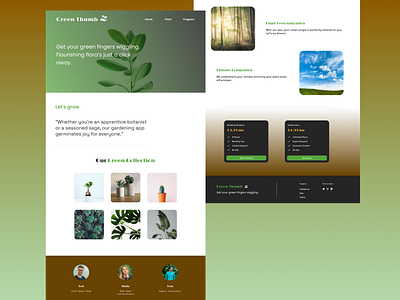 Green Thumb - Agritech Landing Page agritech figma framer landingpage ui uidesign uxdesign