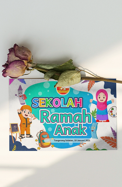 Mockup Sekolah Ramah Anak graphic design