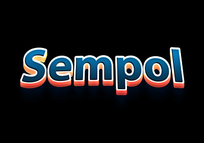 Sempol 3d branding graphic design logo