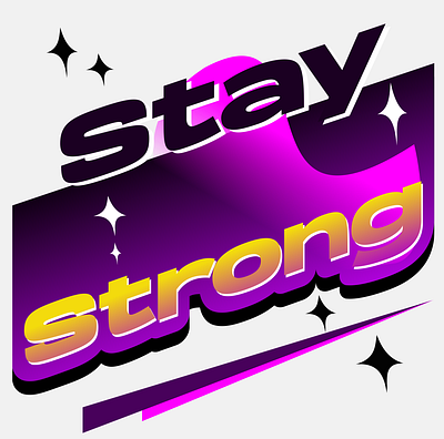 Stay Strong branding graphic design logo