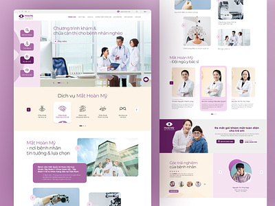Eye Hospital Website Design hospital website medicare ui ui design website