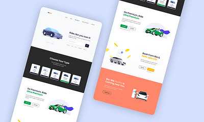 Car Rental Animated Landing Page 3d animated illustration animation branding car rental elemetnor graphic design illustration website illustrations landing page motion graphics ui website design wordpress