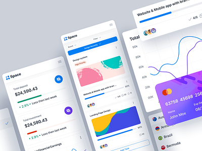Design System Component business card components dashboard design library lms metrics card ofspace product product design saas space design system styleguide ui ui components uiux ux