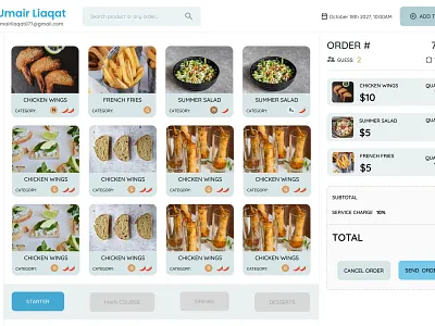 Restaurant Ordering Interface designinspiration digitalmenu interfacedesign menudesign restaurantwebsite userexperience uxdesign webdesign