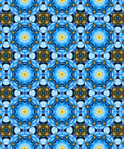 Floral Blue Crystal designs floral graphic illustration pattern